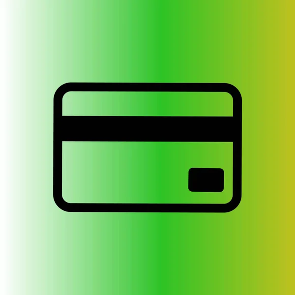 Plastic Card Vector Icon — Stock Vector