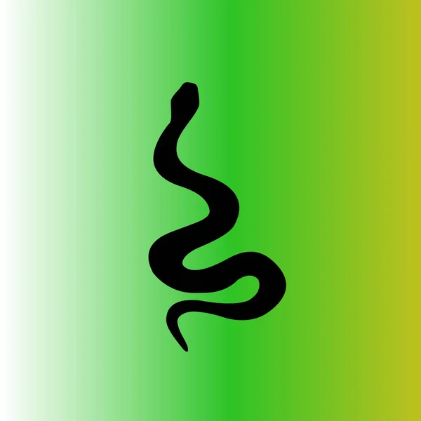 Semplice Icona Vettoriale Serpente — Vettoriale Stock