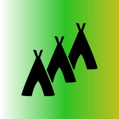 Hovels simgesi, kulübe illüstrasyon vektör