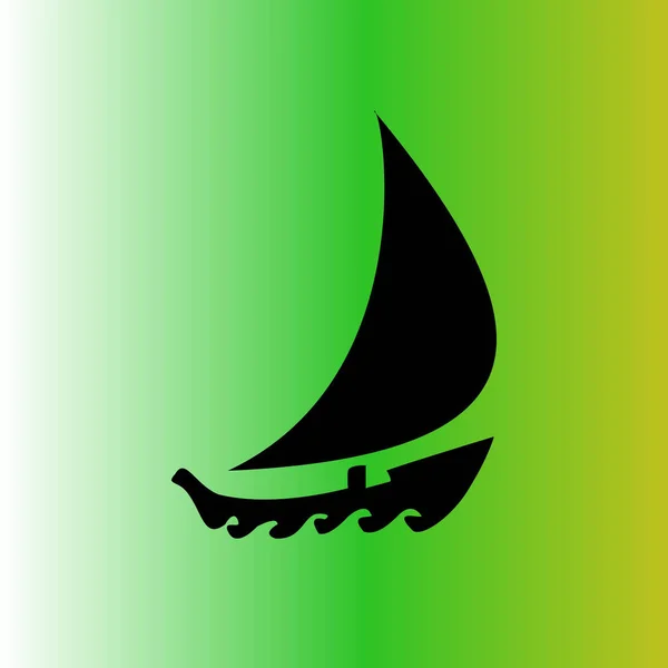 Einfaches Boot Vektor Symbol — Stockvektor
