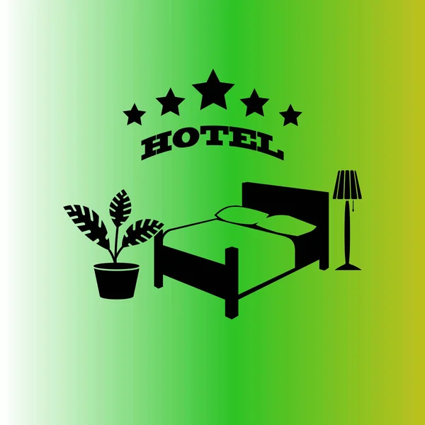 Ilustración Vectorial Del Signo Del Hotel — Archivo Imágenes Vectoriales