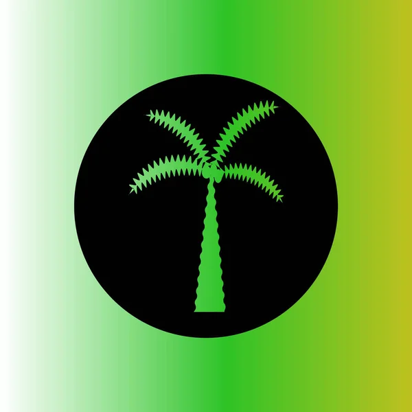 Symbol Stromu Palm Vektorové Ilustrace — Stockový vektor