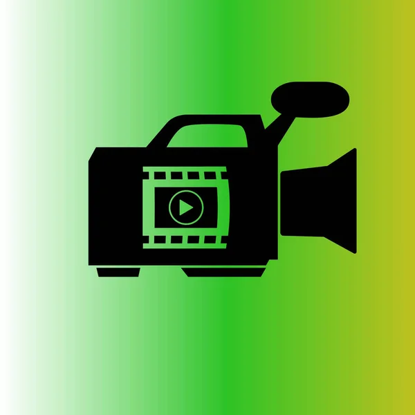 Icono Vector Cámara Vídeo — Vector de stock