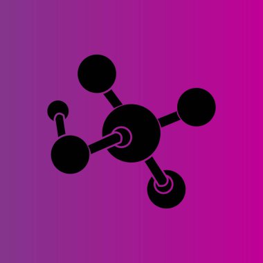 basit molekül vektör simgesi
