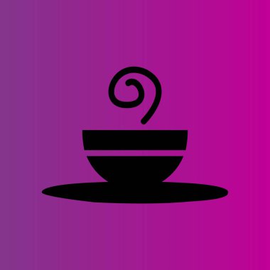 Sıcak kahve vektör simgesi