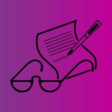 Vektör gözlük simgesi simgesi