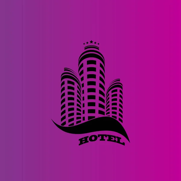 Hotel Prosty Wektor Ikona — Wektor stockowy