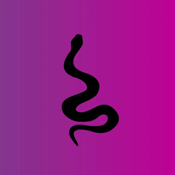 Απλό Φίδι Εικονίδιο Του Φορέα — Διανυσματικό Αρχείο