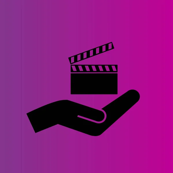Εικονίδιο Βίντεο Σημάδι Κινηματογράφος — Διανυσματικό Αρχείο