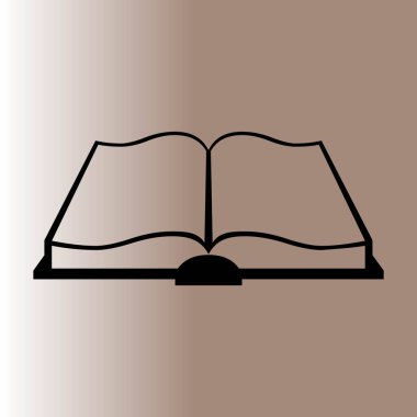 kitap web simgesi, vektör illüstrasyonu