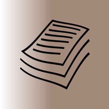 Dosyaları web simgesi, vektör çizim belge