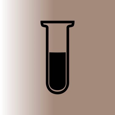 Test tüpü web simgesi, vektör çizim