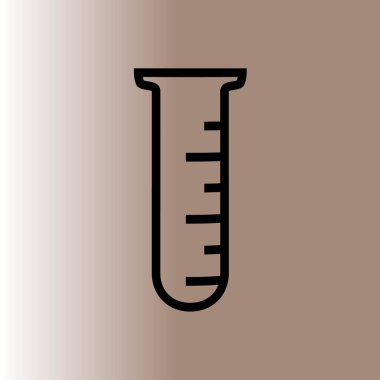 Test tüpü web simgesi, vektör çizim
