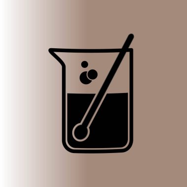 Test tüpü web simgesi, vektör çizim