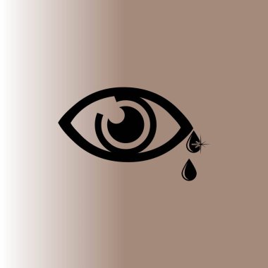 Göz Ağı simgesi, vektör illüstrasyonu