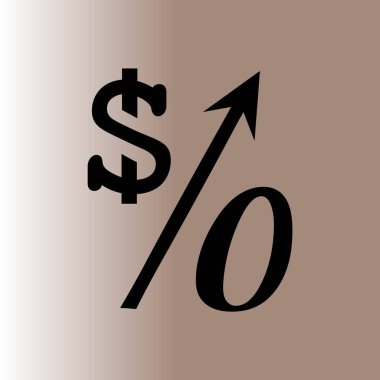 Yüzde simgesi web simgesi, vektör çizim