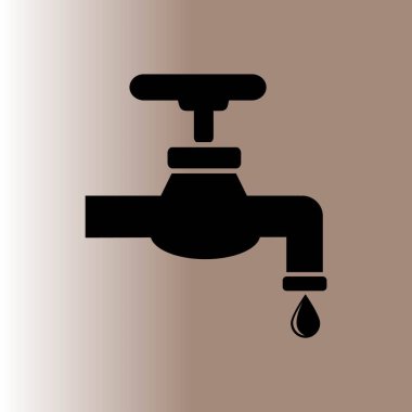 Su işareti web simge illüstrasyon vektör