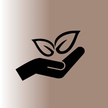 Eko sembolü web simgesi, vektör çizim