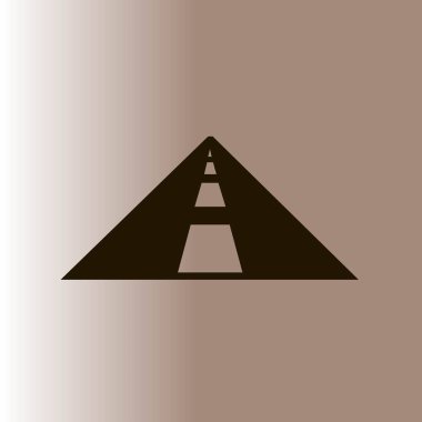 Yol web simgesi, vektör çizim