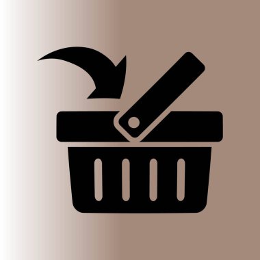alışveriş sepeti web simgesi, illüstrasyon vektör