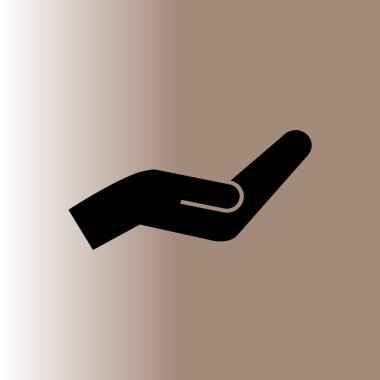 el ağ simgesi, vektör illüstrasyonu