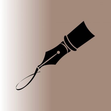 kalem ağı simgesi, vektör illüstrasyonu