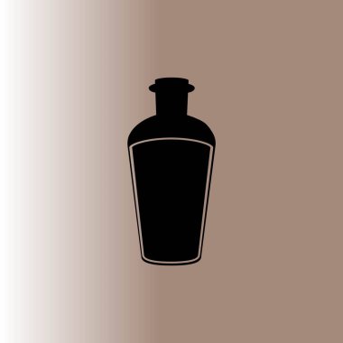 şişe ağ simgesi, vektör illüstrasyonu