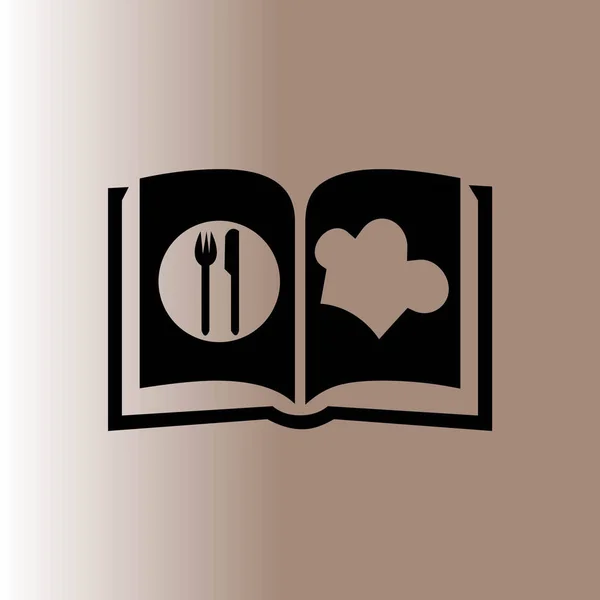 烹饪书网页图标 矢量插图 — 图库矢量图片