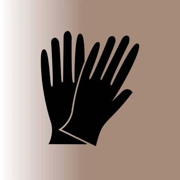 Work Gloves Web Icon Vector Illustration — Stock Vector