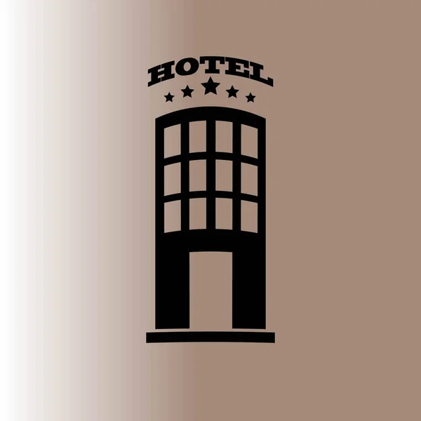 Hotel Web Icon Vector Illustration — Stock Vector