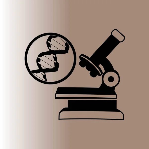 Microscopio Icono Web Ilustración Vectorial — Vector de stock