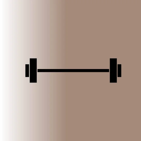 Icône Web Barbell Illustration Vectorielle — Image vectorielle