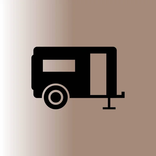 Recreation Vehicle Web Icon Vector Illustration — Stock Vector