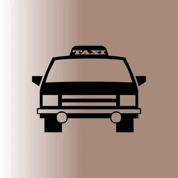 Taxi Car Web Icon Illustrazione Vettoriale — Vettoriale Stock