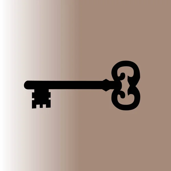 Icône Web Old Key Illustration Vectorielle — Image vectorielle