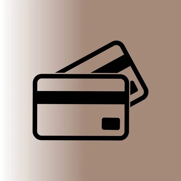 Credit Cards Web Icon Vector Illustration — Stock Vector