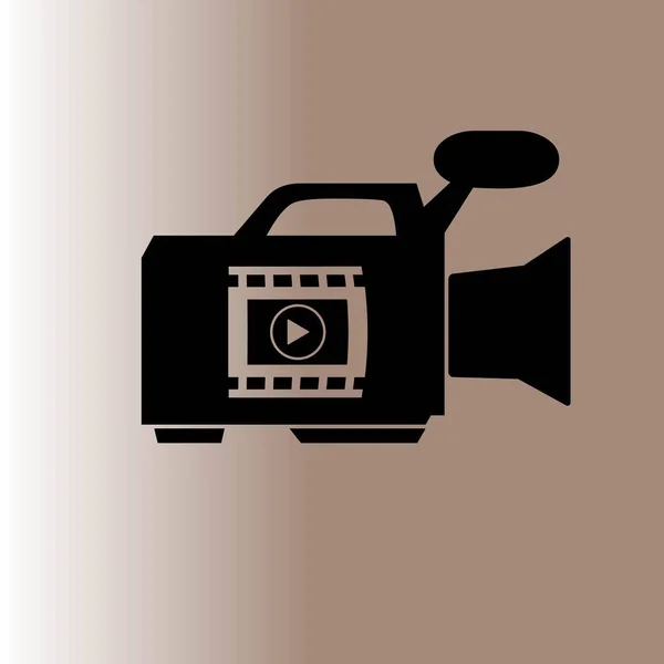 Εικονίδιο Βίντεο Κάμερα Web Εικονογράφηση Διάνυσμα — Διανυσματικό Αρχείο