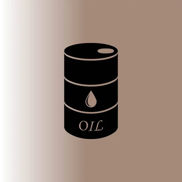 Oil Barrel Web Icon Vector Illustration — Stock Vector