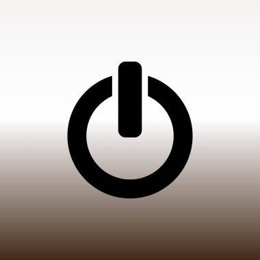 üzerinde düğme web simgesi, degrade kahverengi ve beyaz illüstrasyon vektör