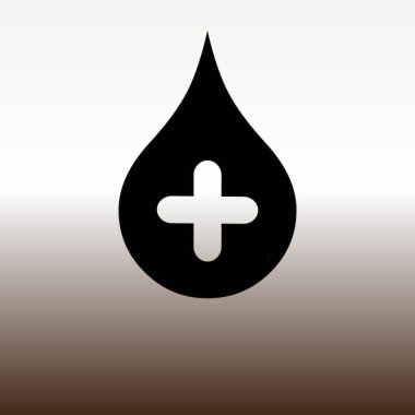 web simgesi ile damla, degrade kahverengi ve beyaz illüstrasyon vektör