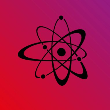 Atom işareti vektör simgesi