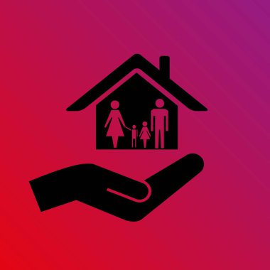 basit ev vektör simgesi