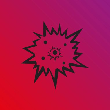 Düz patlama simgesi 