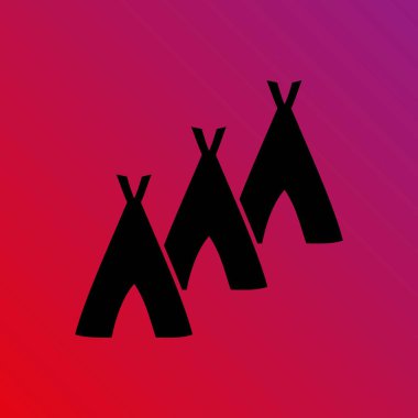 Hovels simgesi, kulübe illüstrasyon vektör