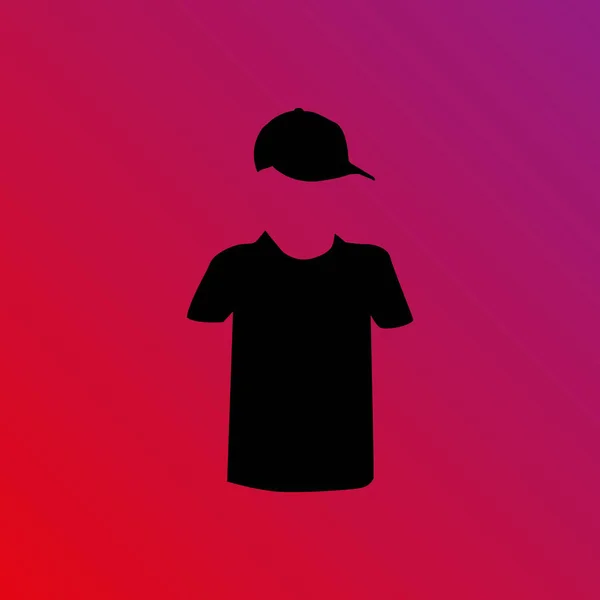 Icône Vectorielle Simple Tshirt — Image vectorielle