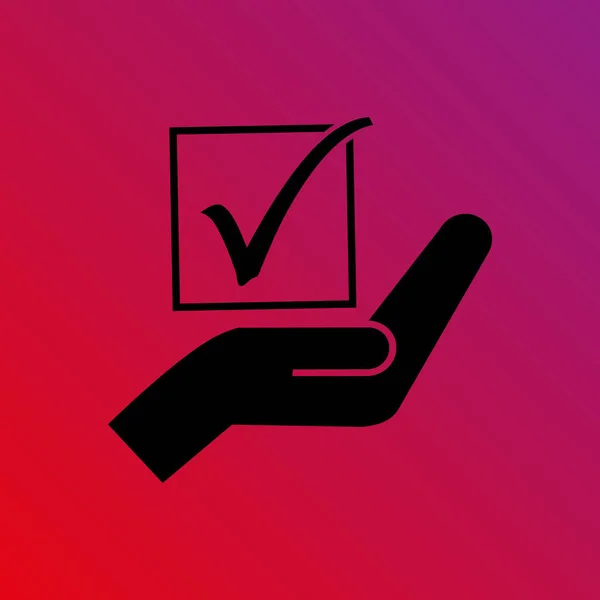 Simple Voto Vector Icono — Vector de stock