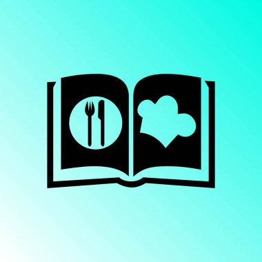 basit aşçı kitap vektör 