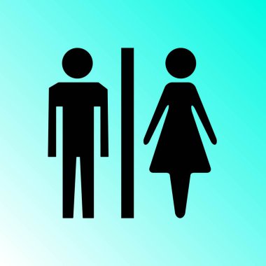 İzole işareti erkek ve kadın