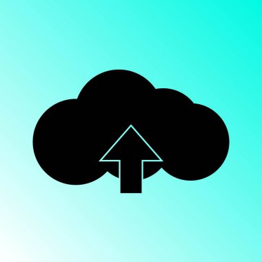 bulut indirme vektörü simgesi
