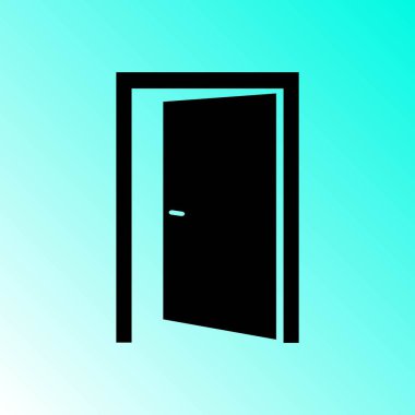 açık kapı vektör simgesi